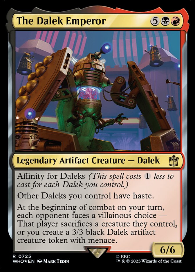 The Dalek Emperor card front