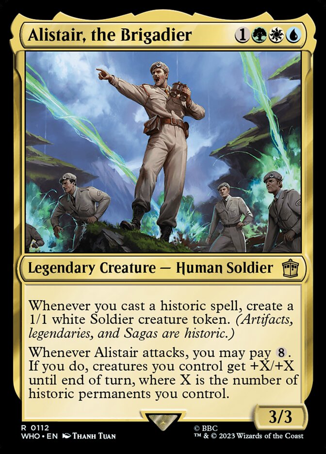 Alistair, the Brigadier card front