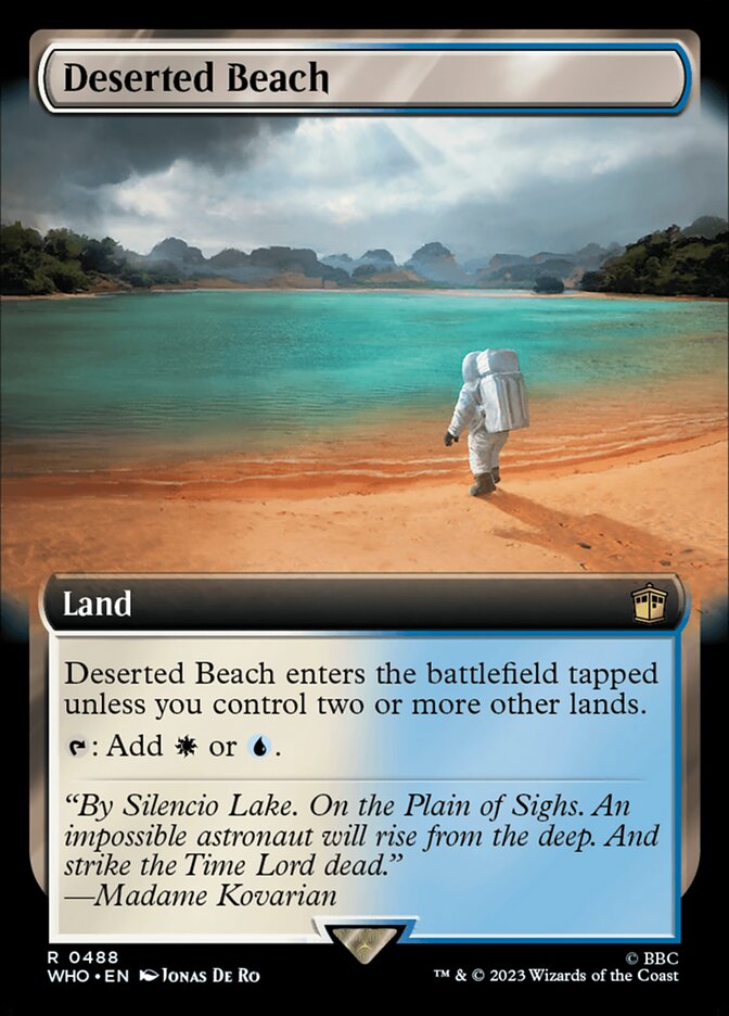 Deserted Beach card front