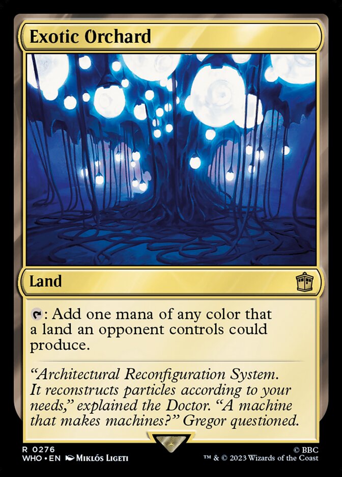 Exotic Orchard card front