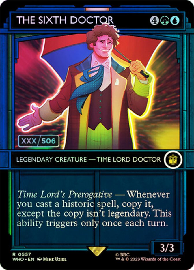 The Sixth Doctor card front