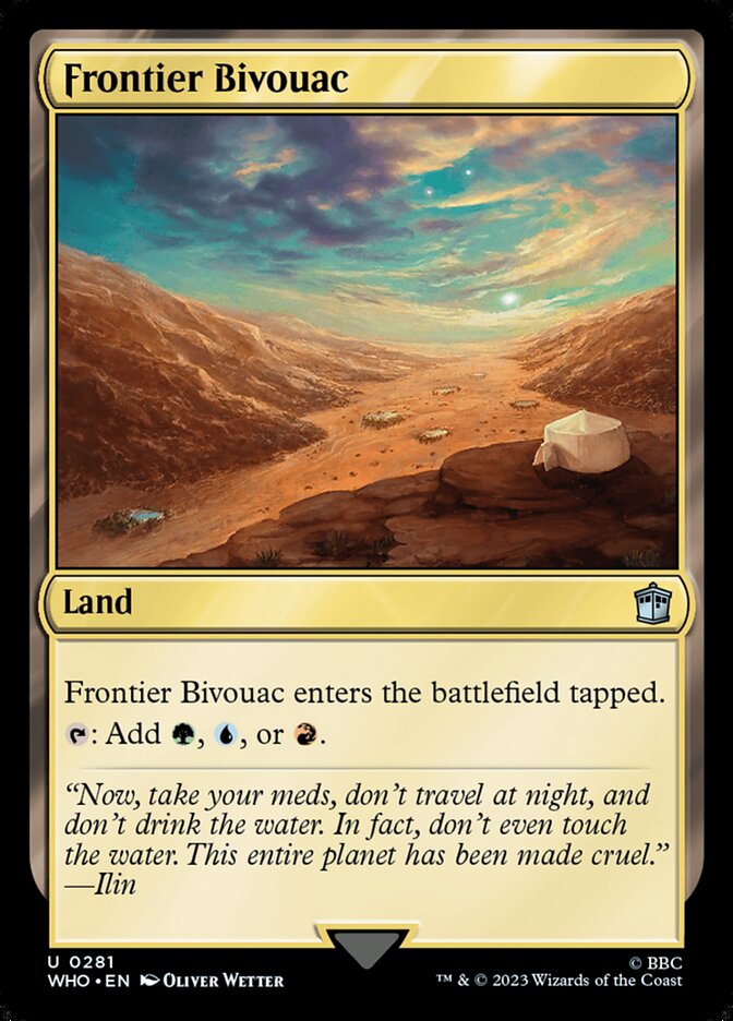 Frontier Bivouac card front