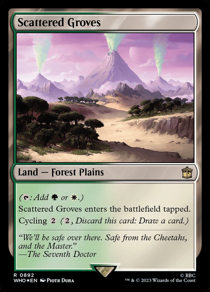 Scattered Groves card front