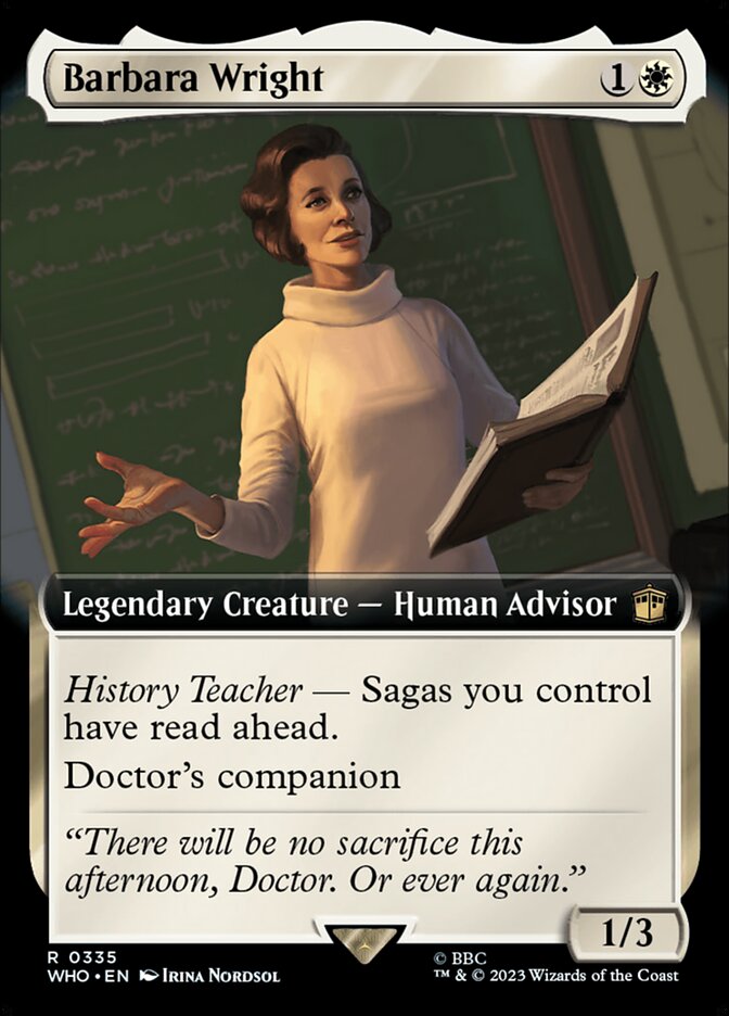Barbara Wright card front