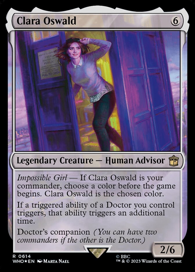 Clara Oswald card front