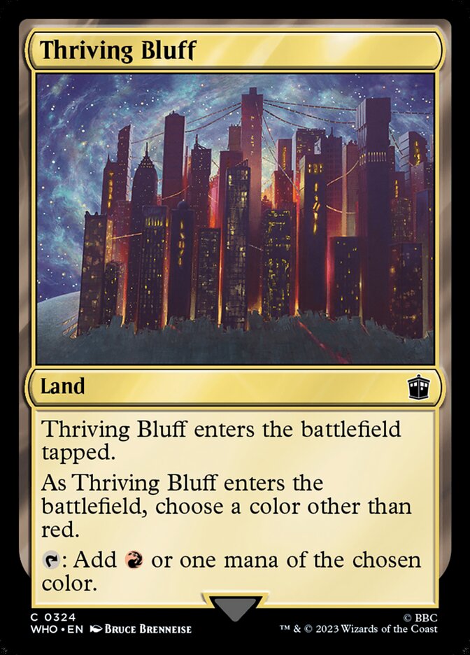Thriving Bluff card front