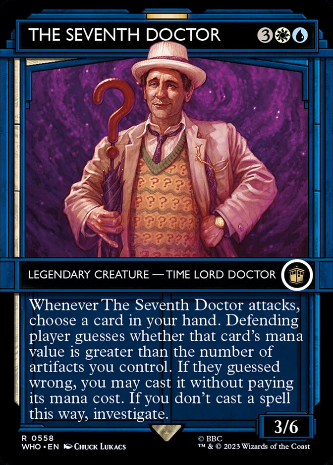 The Seventh Doctor card front