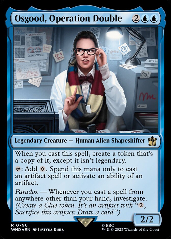 Osgood, Operation Double card front