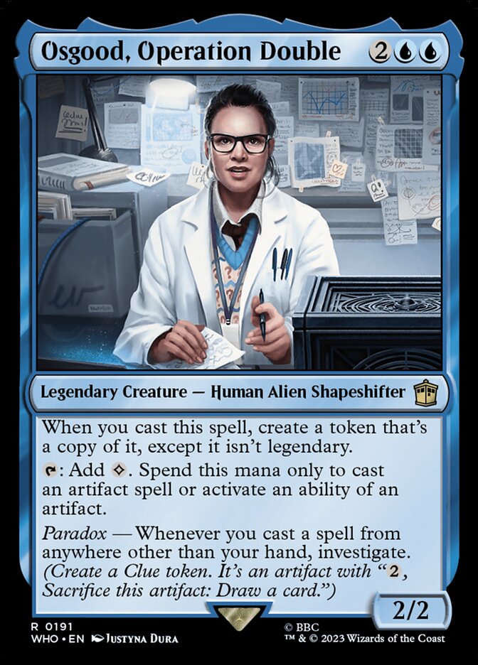 Osgood, Operation Double card front