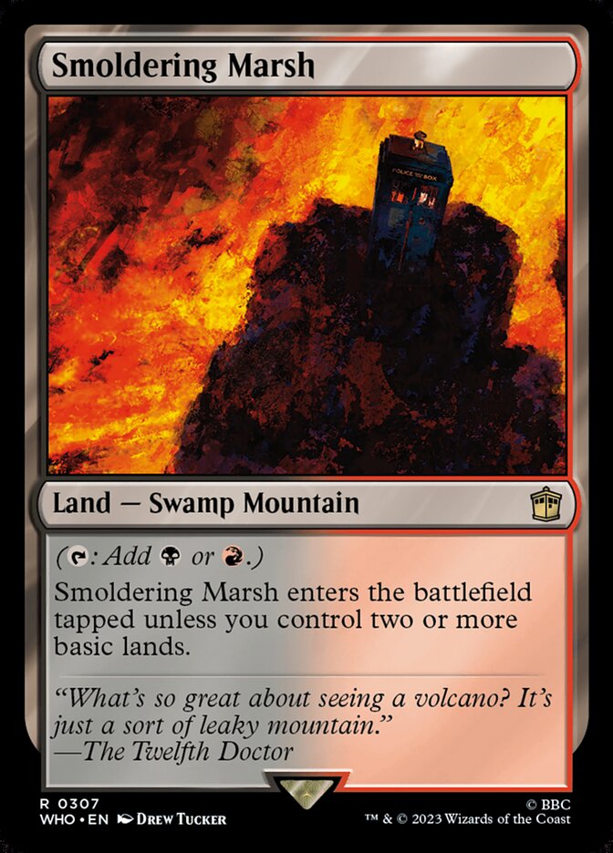 Smoldering Marsh card front