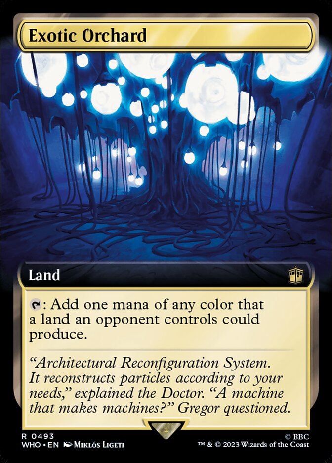 Exotic Orchard card front