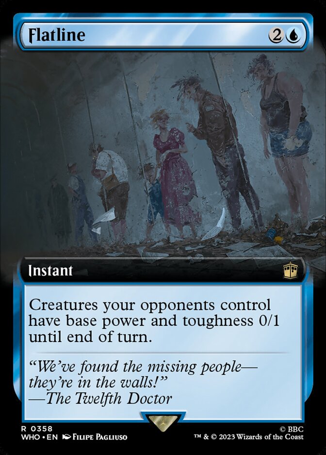 Flatline card front