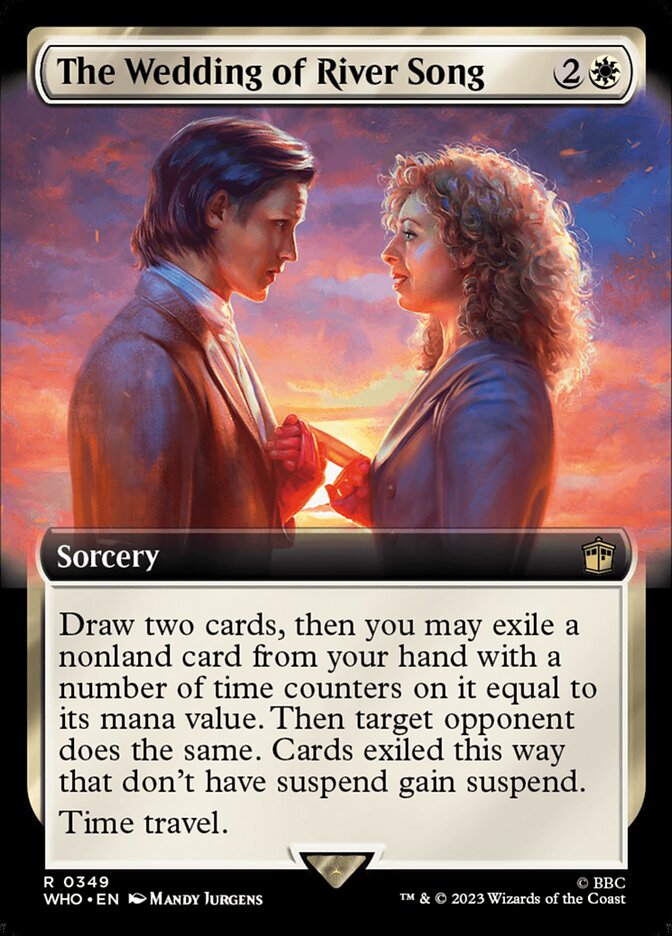 The Wedding of River Song card front