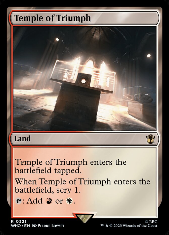 Temple of Triumph card front