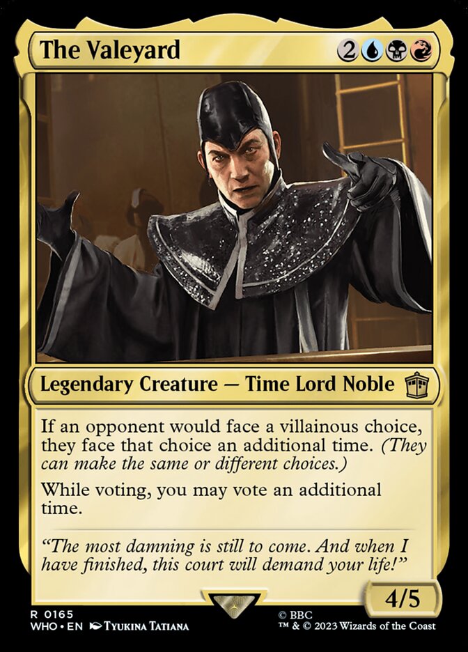 The Valeyard card front