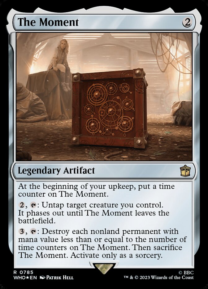 The Moment card front