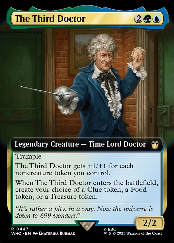 The Third Doctor card front