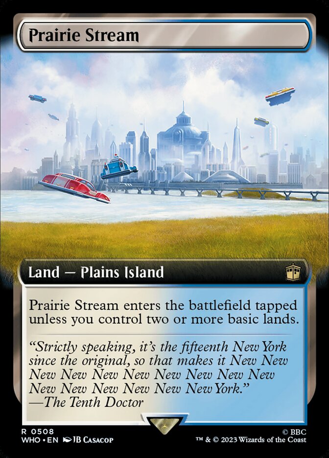 Prairie Stream card front