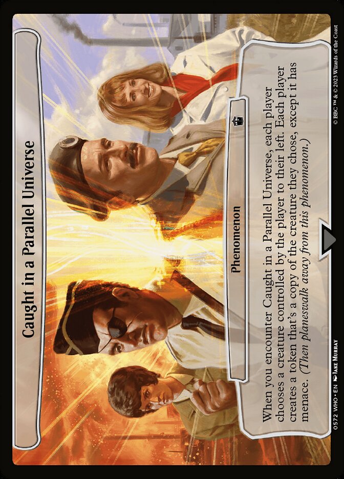 Caught in a Parallel Universe card front