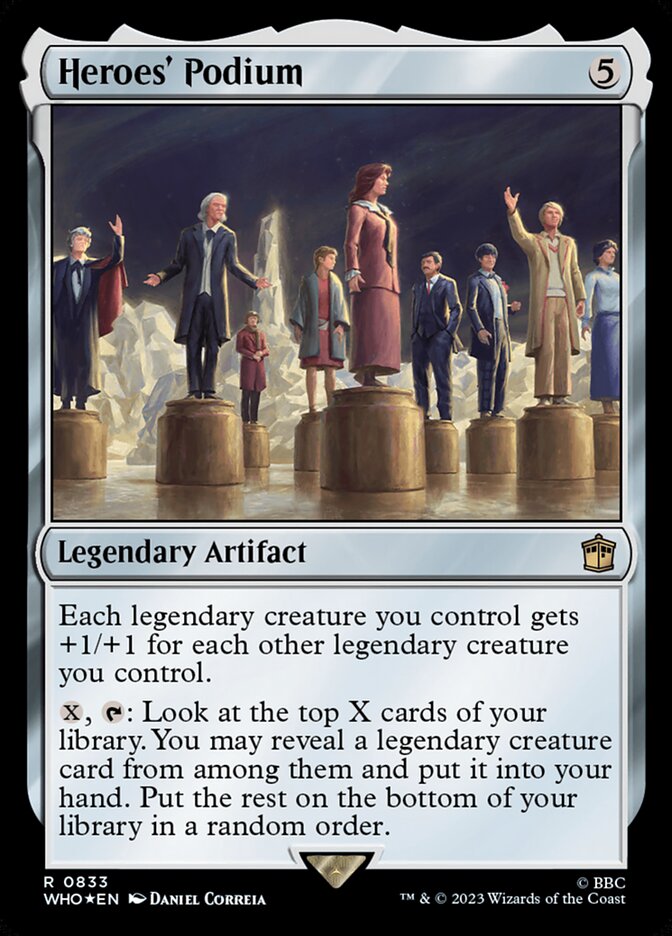 Heroes' Podium card front