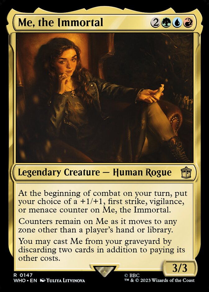 Me, the Immortal card front