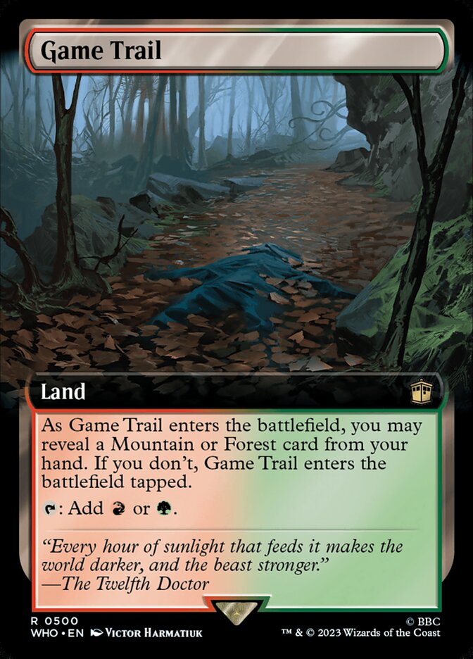 Game Trail card front