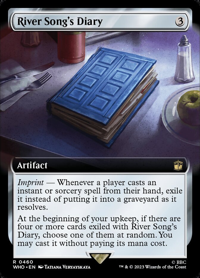 River Song's Diary card front