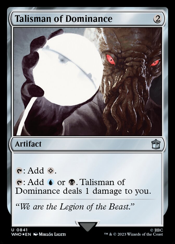 Talisman of Dominance card front
