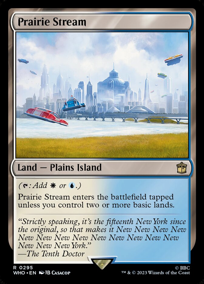 Prairie Stream card front