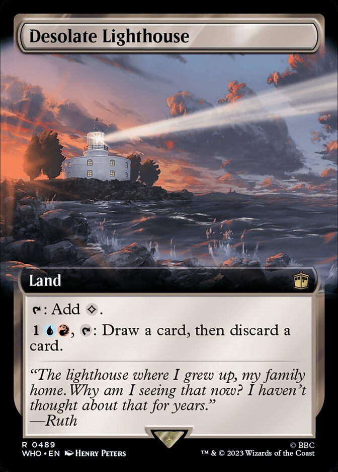 Desolate Lighthouse card front