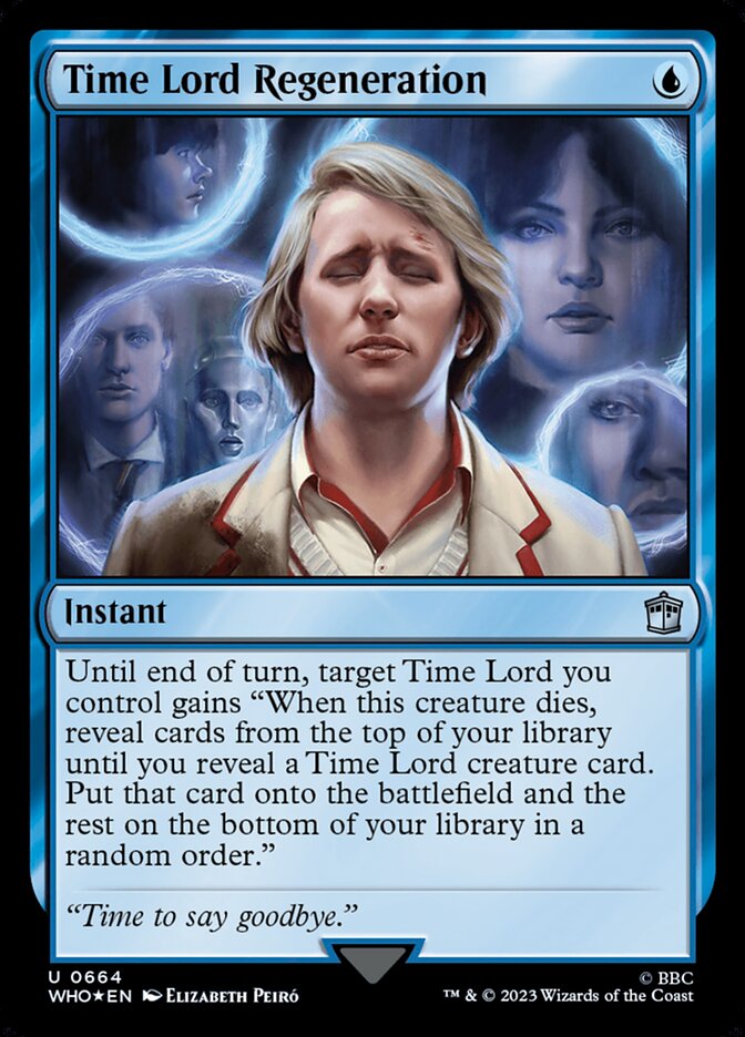 Time Lord Regeneration card front