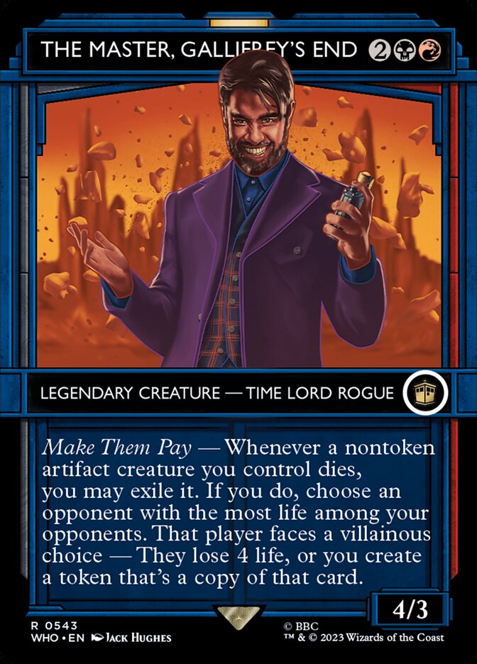 The Master, Gallifrey's End card front