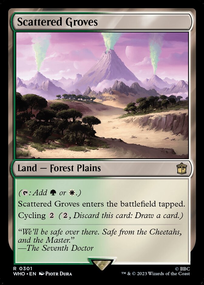 Scattered Groves card front