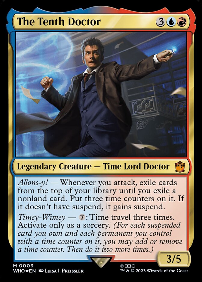 The Tenth Doctor card front