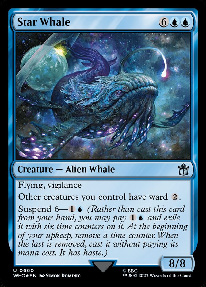 Star Whale card front
