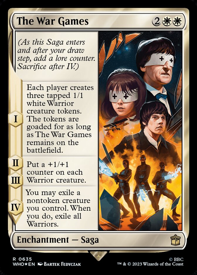 The War Games card front
