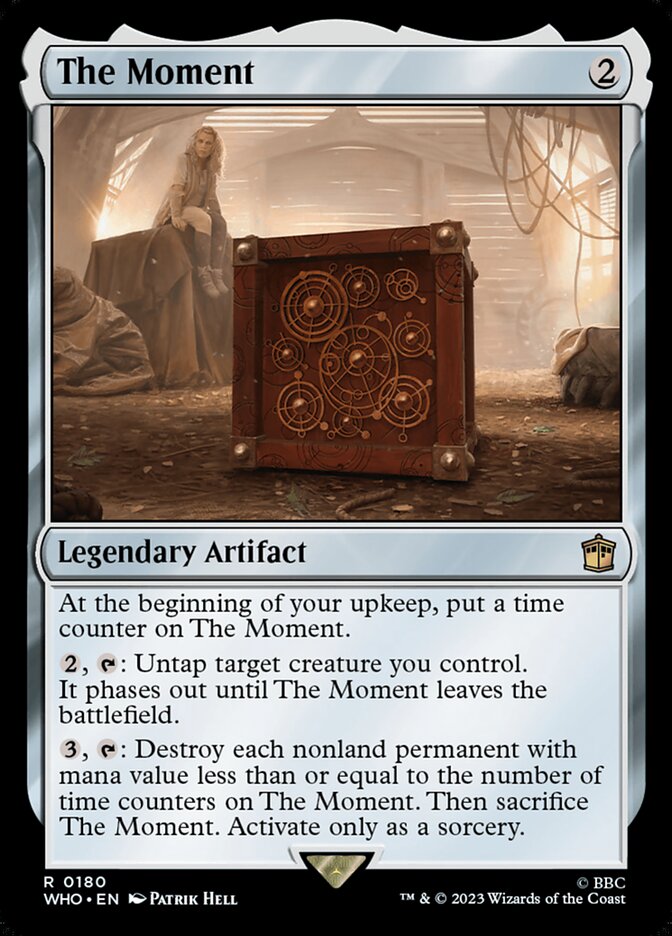 The Moment card front