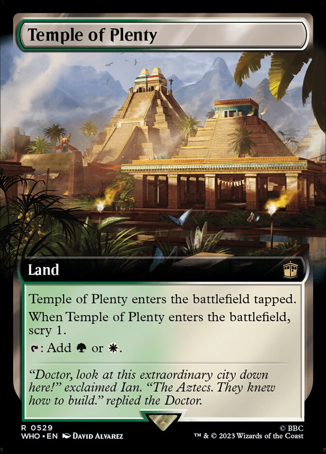 Temple of Plenty card front