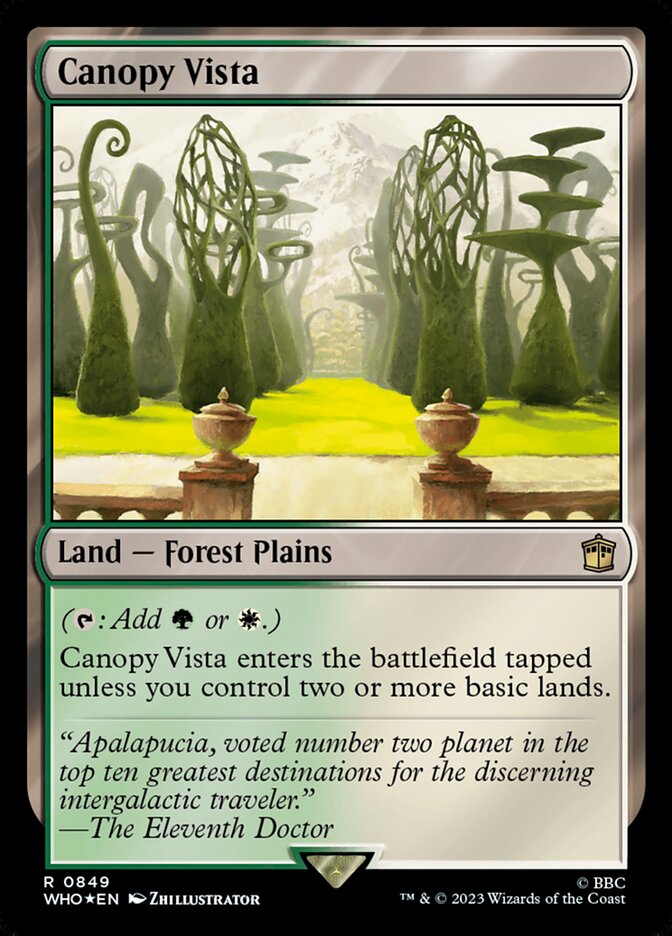 Canopy Vista card front
