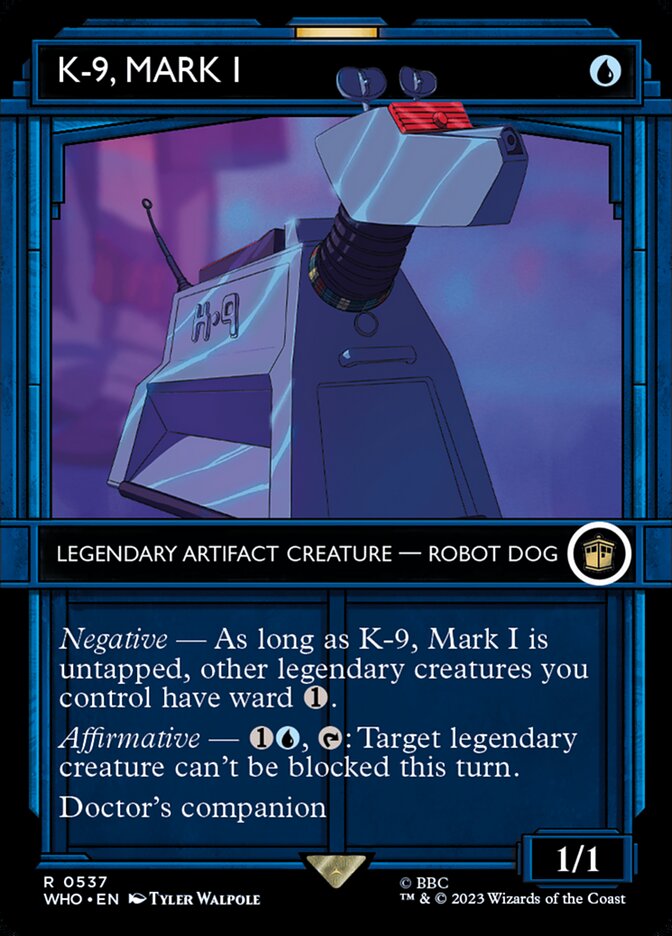 K-9, Mark I card front