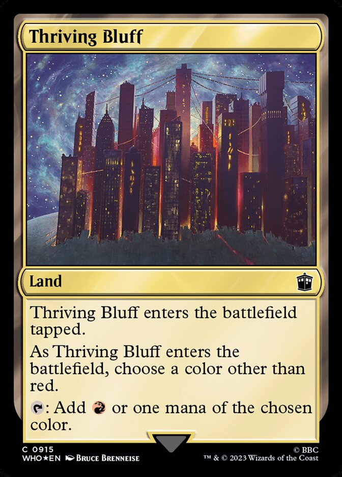 Thriving Bluff card front