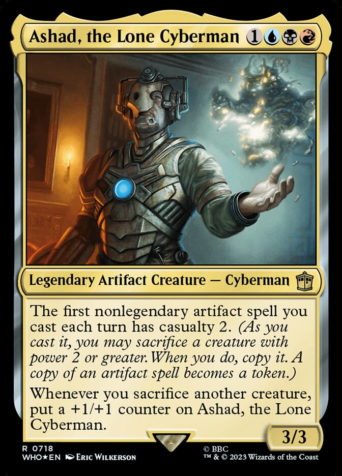 Ashad, the Lone Cyberman card front