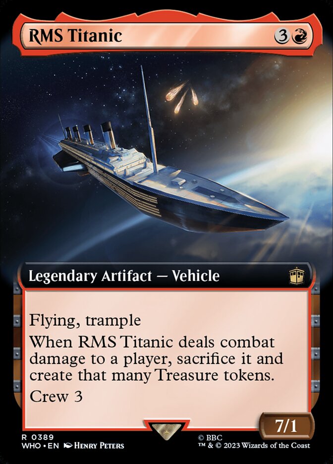 RMS Titanic card front
