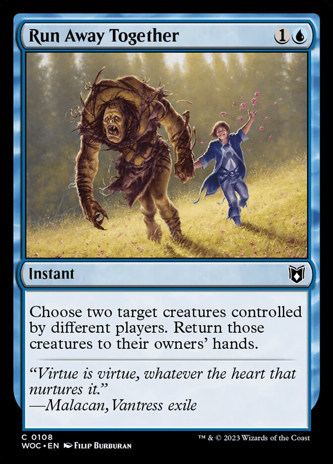 Run Away Together card front