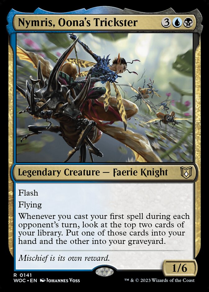 Nymris, Oona's Trickster card front