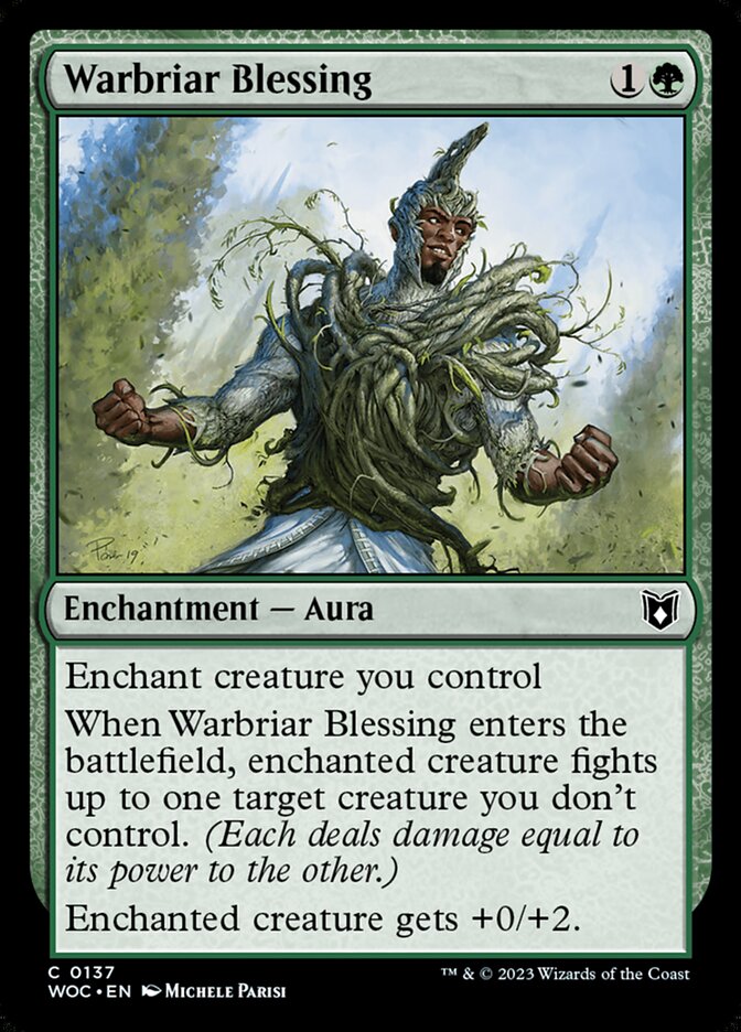 Warbriar Blessing card front