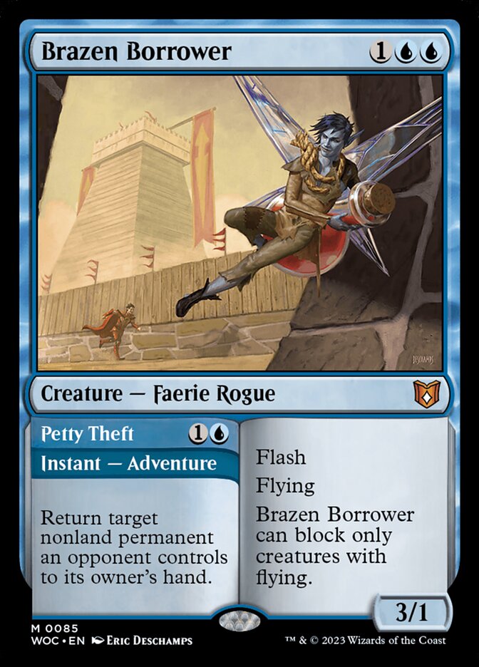 Brazen Borrower card front