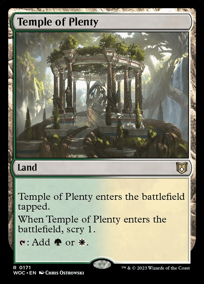 Temple of Plenty card front