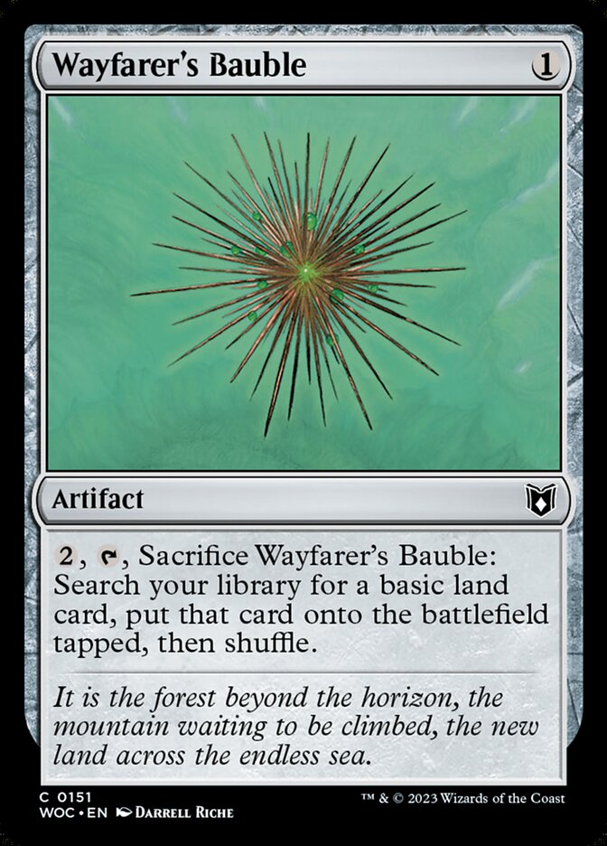Wayfarer's Bauble card front