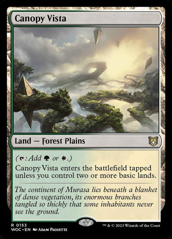Canopy Vista card front